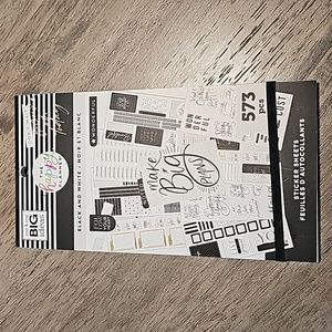 Happy Planner Black and White sticker book 573 pieces
